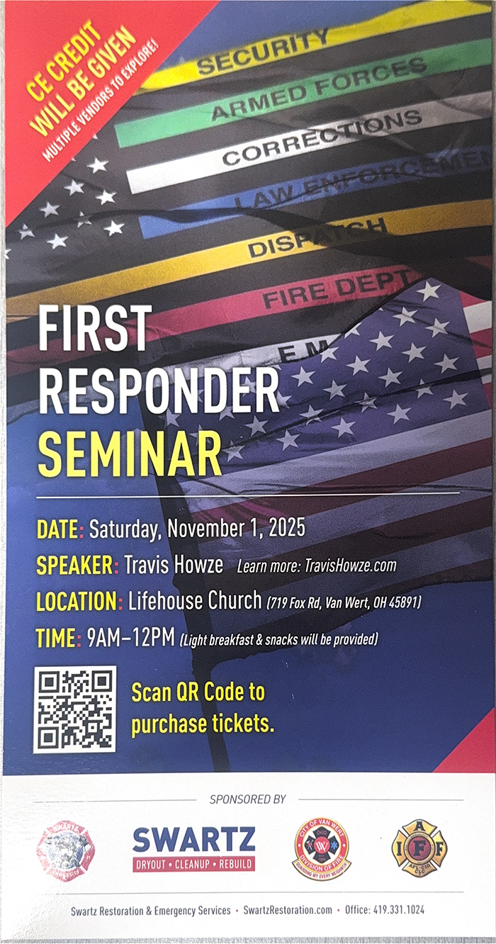 First Responder Flyer Saturday November 1, 2025