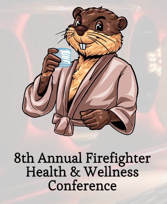 Cartoon animal holding a cup